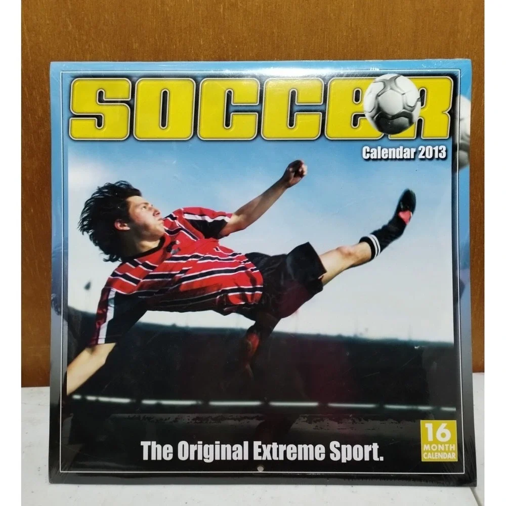 SOCCER- 2012 & 2013 Wall Calendars - Brand New & Sealed 16 Month